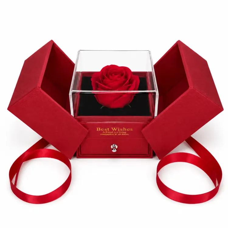 Ruby Ribbon eternal rose gift box
