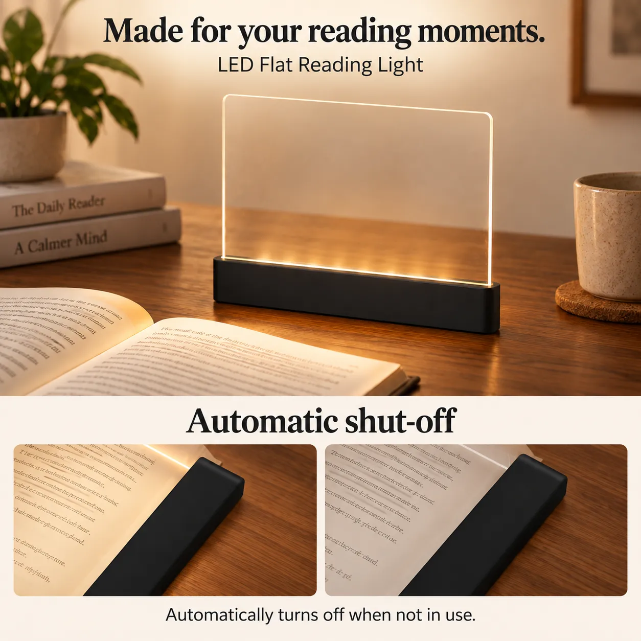Adjusting the reading light timer with touch controls