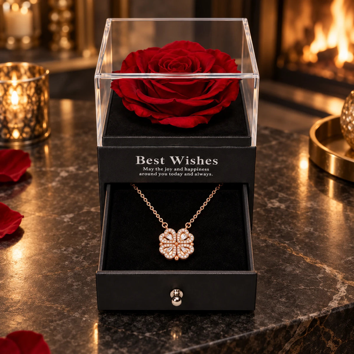 Eternal Hearts · Rose Gold / Crystal Eternal Rose